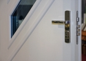 ADLO - Security exterior door Kasim, glass PS453, security fitting Astra