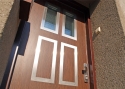 ADLO - exterior Termo door Lisbeo, glass PS350, Anticor slats, glass Mastercarre