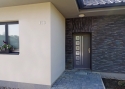 ADLO - Exterior Termo door Aduo, glass PS552, door surface Geta 411, slats Anticorro