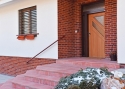 ADLO - exterior Termo door ADUO, glass, top and side skylight, dimension 145cm x 255cm