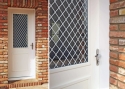 ADLO - exterior Termo door Teduo, glass PS101, 90/220, Termo triple-pane glass + inner grate