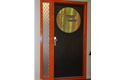 ADLO - Security door ARDEN, NOBLESSE, Zaira 004, Termo Exterior, glass skylight with grid