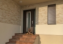 ADLO - Security door ARDEN, design NOBLESSE Dalia 003, exterior Termo, side skylight