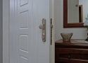 Termo triple-pane glass ADLO – exterior Termo door Tesim, entrance house door, profile, door surface Color RAL 9016