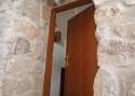 ADLO – exterior Termo door Kasim, design atypical profile Veneer, weekend chalet entrance 
