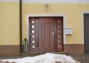 ADLO – exterior Termo door TEDUO, slats, side skylights