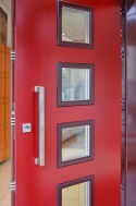 ADLO – exterior Termo door Arden, glass P554, armour-style Termo triple-pane glass, surface Color