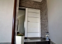 ADLO – exterior Termo door Teduo, atypical slats anticoro, side skylight with armour-style triple-pane Termo glass