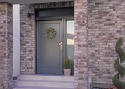 ADLO - Exterior Termo door ZENEL, profile design F100, door surface RAL 7024 and skylights