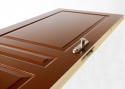 ADLO - Security door TEDUO, panel design, door surface sprayed Colour RAL8007 matt