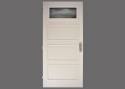 Glass, PS atypical, Panel KN- atypical, glass Oak Bark - clear, LOC-9003, surface RAL9003