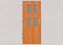 Glass, PS 351 atypical, glass Chinchila - clear, LOG-134, povrch G-135, hinge surface RAL8017, TERMO