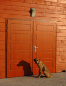 ADLO double-wing security door ZENEX, profile design, surface Dyha, door dimensions 210/210cm