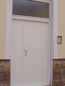 ADLO double-wing security door ARDEN, full with skylight, unit dimensions 140/260cm