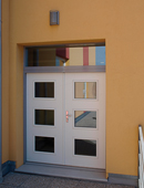 ADLO double-wing security door ADUO, glass with skylight, unit dimensions 180/270cm