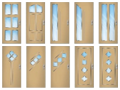 Glass profile shapes