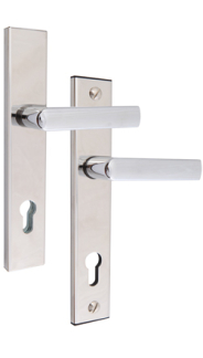 Rostex T807 security fittings, Square, Chrome Stainless steel shiny, Handle - Handle