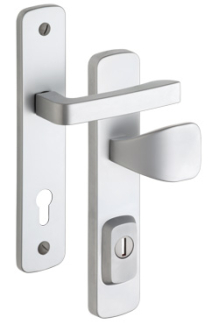 Security Rostex R1 fittings, Astra, Stainless steel matt, Handle - Square handle