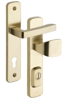 Rostex R1 security fittings, Astra, Stainless steel Titan matt, Handle - Square handle