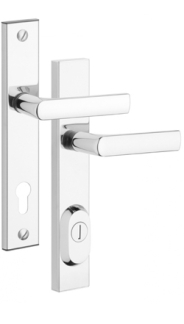 Rostex R4 security fittings, Square, Chrome Stainless steel polished, Handle - Handle