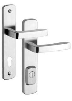 Security fittings Rostex R4, Astra, Stainless steel matt, Handle - Handle