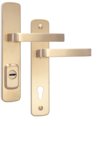 Security fittings Rostex R4, Astra, Stainless steel matt, Handle - Handle