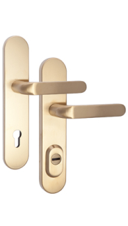 Security fittings Rostex RX4-50 RC3, Round, Stainless steel Titan matt, Solid, Handle - Handle