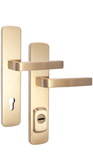 Rostex RX4 Astra RC4 security fittings, Stainless steel Titan matt, Handle - Handle