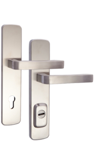 Security fitting Rostex RX4 Astra RC3, Stainless steel matt, Handle - Handle