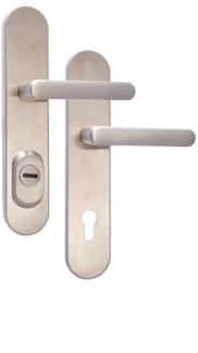 Rostex RX4-50 RC4 security fittings, Round, Stainless steel matt, Exclusive, Handle - Handle