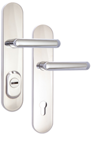 Rostex RX4-50 RC4 security fittings, Round, Chrome Stainless steel, Exclusive, Handle - Handle