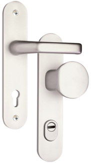 Security fitting TUONO F1 Silver, Round, Handle - Handle