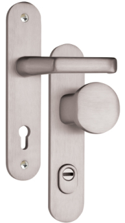Security fitting TUONO F9 Nickel, Round, Handle - Handle