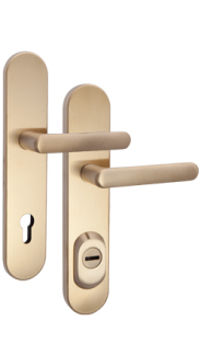 Rostex RX4-50 RC4 security fittings, Round, Stainless steel Titan matt, Exclusive, Handle - Handle