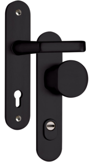 Security fitting TUONO F5 Black, Round, Handle - Handle