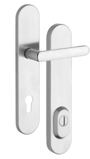 Security fitting Rostex RX1-50 RC4, Round, Stainless steel matt, Handle - Without handle