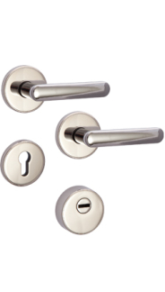 Rostex security rosette fitting R4/H MT finish, Square, Stainless steel matt, for Elite and Termo series