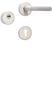 Rostex R3/S rosette fitting, Round, Stainless steel matt, Exclusive, for handle, for Economy series