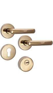 Rostex security rosette fitting R4/S MT finish, Round, Stainless steel matt, for Elite and Termo series