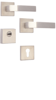 Rostex security rosette fitting R1/S MT finish, Round, Titanium glossy, for Elite and Termo series