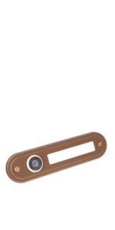 Rostex panoramic viewer, 180 with nameplate, round, Bronze