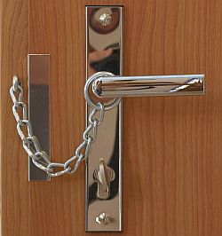 ADLO door security chain, silver