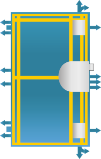 Security door ADUO Termo