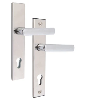 Rostex T807 security fittings, Square, Chrome Stainless steel shiny, Handle - Handle
