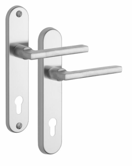 Rostex T807 security fittings, Round, Stainless steel matt, Handle - Handle