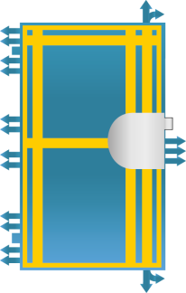 Security door ZENEL Termo