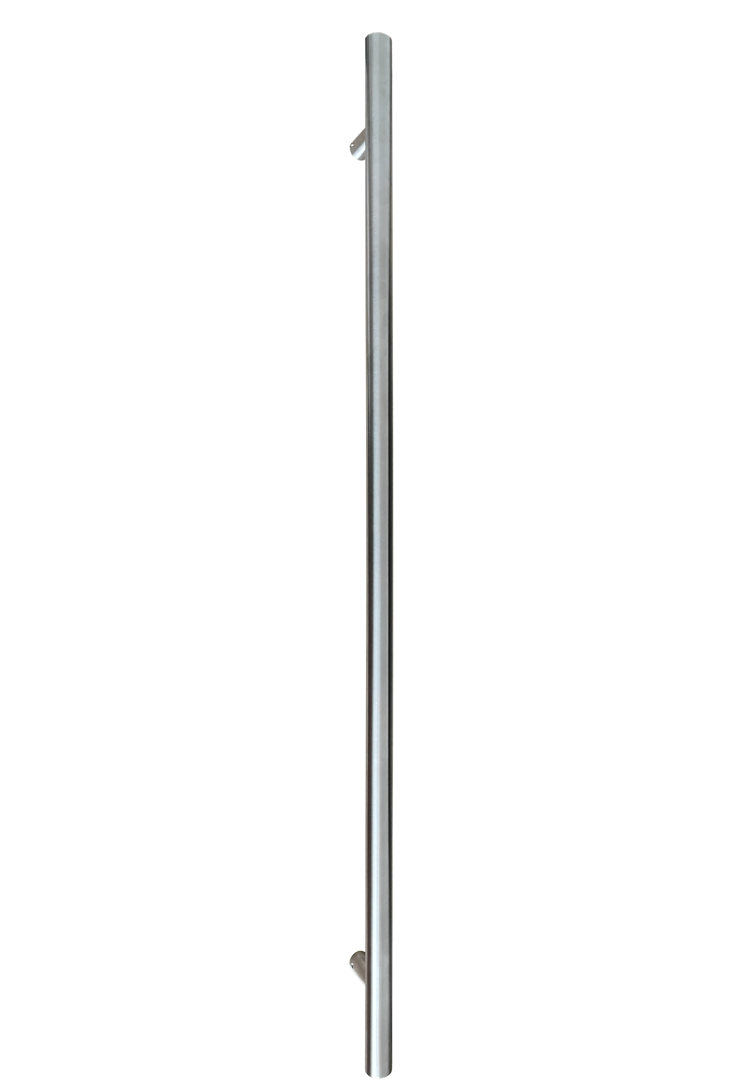 Resist vertical handle, stainless steel matt - Round O-1200