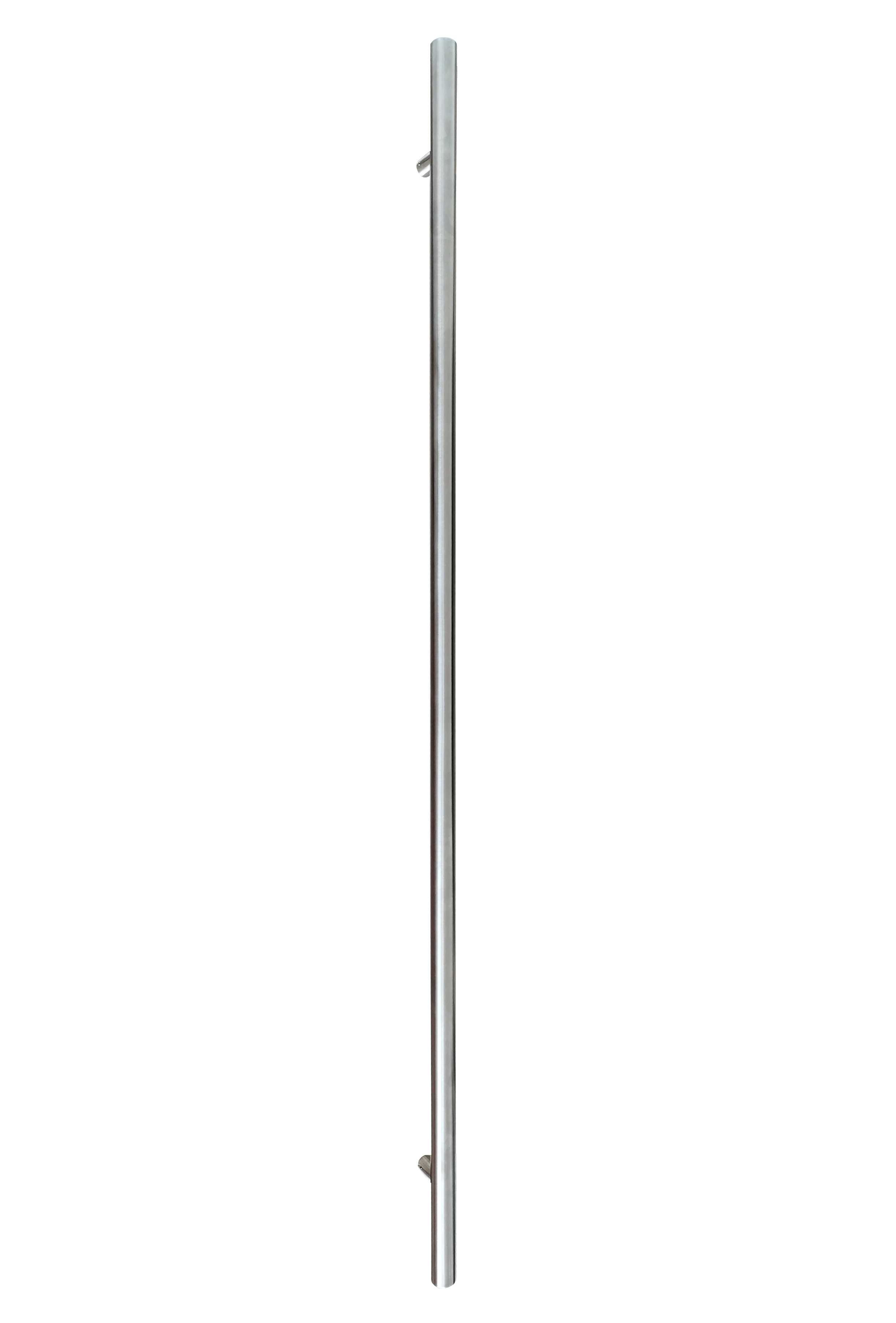 Resist vertical handle, stainless steel matt - Round O-1800